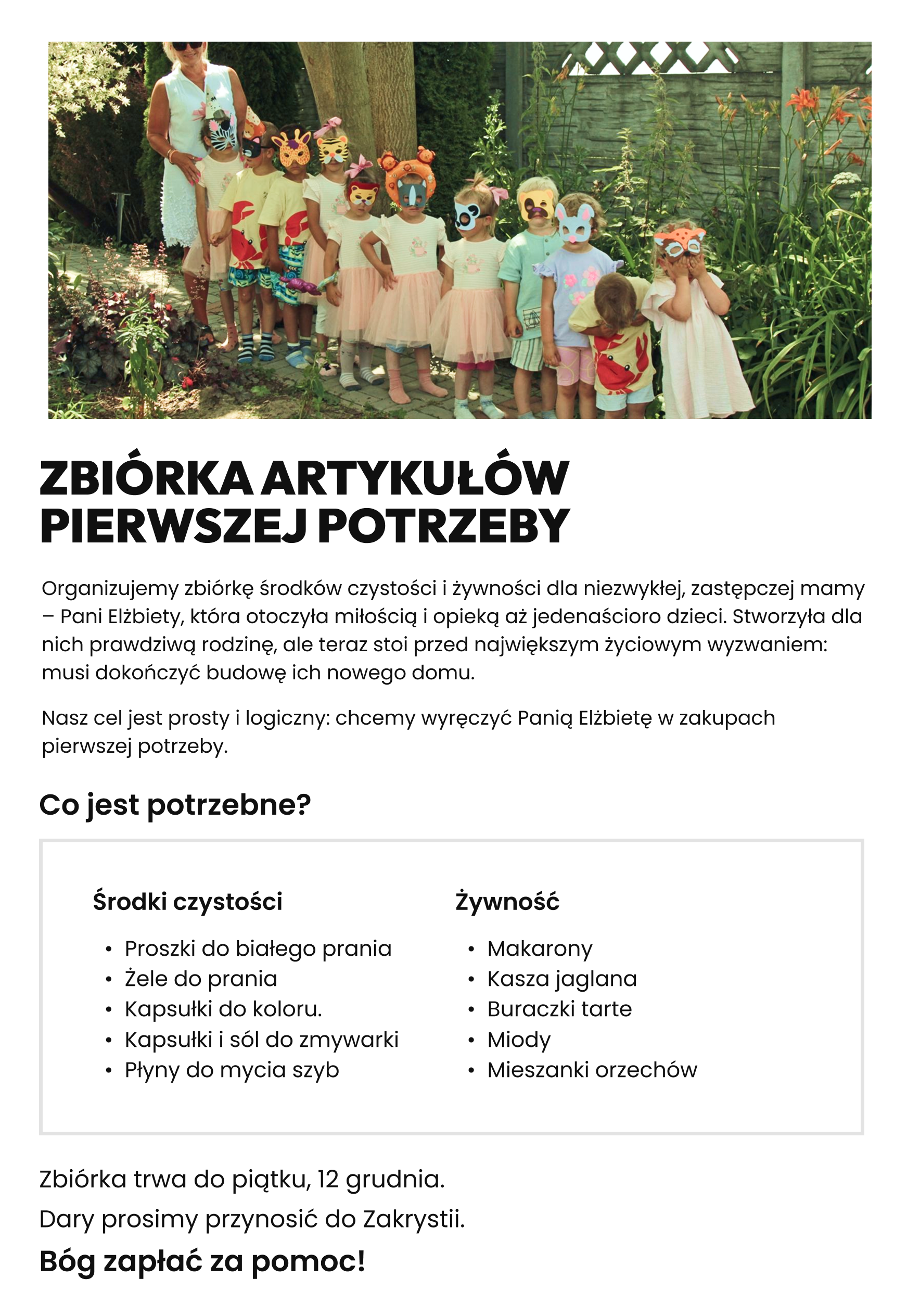 Zbiórka Artykułów Pierwszej Pomocy
